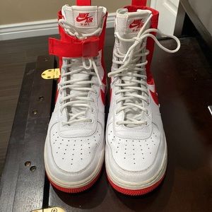 Nike SF Air Force 1 high ‘ White University Red’